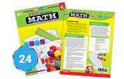 180 Days™: Math for Kindergarten 24-Book Set