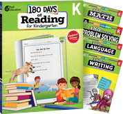 180 Days™: Reading, Math, Language, Writing, & Problem Solving for Kindergarten: 5-Book Set