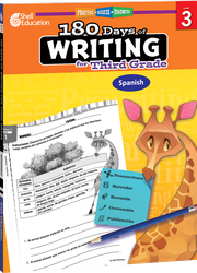 180 Days™: Writing for Third Grade (Spanish)