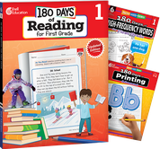 180 Days™: Reading, High-Frequency Words, & Printing Grade 1: 3-Book Set