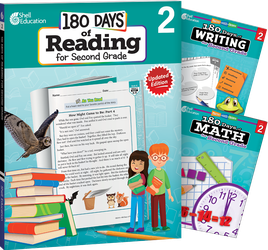 180 Days™: Reading, Writing and Math for Grade 2: 3-Book Set