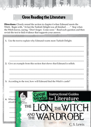 The Lion, the Witch and the Wardrobe Close Reading and Text-Dependent Questions