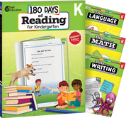 180 Days™: Reading, Math, Writing, & Language for Grade K: 4-Book Set