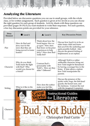 Bud, Not Buddy Leveled Comprehension Questions