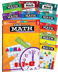 180 Days™: Math PK-8:  10-Book Set